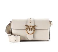 PINKO Love One Umhängetasche Leder 27 cm weiss