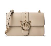 PINKO Love One Umhängetasche Leder 27 cm weiss