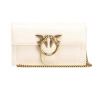 Pinko Damen Love ONE Wallet Liebe EINE GELDBÖRSE C Vitello, Z14Q_Bianco SETA-Antique Gold