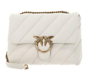 PINKO Love Puff Big CL Sheep Nappa L White - Antique Gold