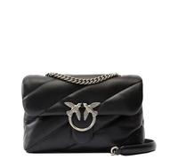 PINKO Love Puff Umhängetasche Leder 30 cm grau