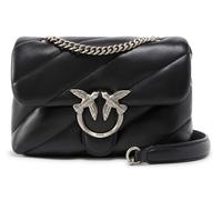 PINKO Love Puff Mini CL Sheep Nappa S Black - Old Silver