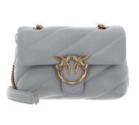 PINKO Love Puff Mini CL Sheep Nappa S Pearl Grey - Antique Gold