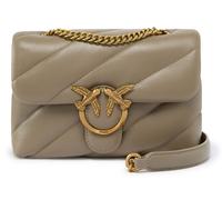 PINKO Love Puff Mini CL Sheep Nappa S Walnut - Antique Gold