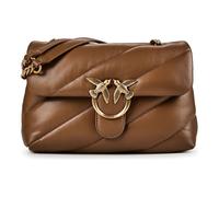 PINKO Love Puff Umhängetasche Leder 27 cm braun