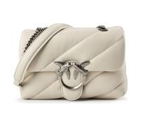 Pinko Damen Love Puff Mini Cl Sheep Nappa Tasche, Z14o_White Silk-old Silver