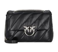 Pinko Damen Love Big Puff Cl Sheep Nappa Tasche, Z99o_schwarz-Old Silver