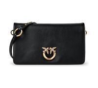 PINKO Love Soft Clutch Tasche Leder 19.5 cm schwarz