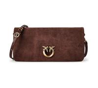 PINKO Love Soft Clutch Tasche Leder 27 cm braun