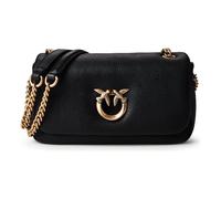 PINKO Love Soft Schultertasche Leder 22 cm schwarz