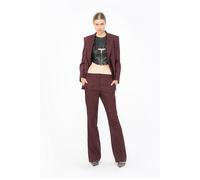 PINKO Pokemon Trousers Burgundy/black Größe: 40 | Ausgestellte Hosen Outlet | Damen | Braun