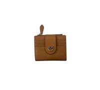 Pinko Damen-Geldbörse aus Leder, 103610A0F1C83Q brown, Multi-Fach mit Münzfach, 9,5 x 9 x 3 cm, braun, S, Casual