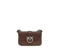 PINKO Schultertasche aus braunem Kalbsleder Bos Taurus Einheitsgröße