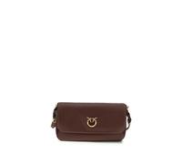 PINKO Schultertasche aus braunem Kalbsleder Bos Taurus Einheitsgröße