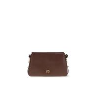 PINKO Schultertasche aus braunem Kalbsleder Bos Taurus Einheitsgröße