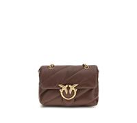 PINKO Schultertasche aus braunem Kalbsleder Bos Taurus Einheitsgröße