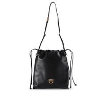 PINKO Slouchy Schultertasche Leder 31 cm schwarz