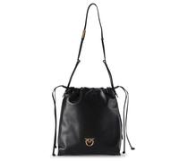 PINKO Slouchy Schultertasche Leder 31 cm schwarz