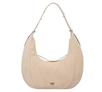 PINKO Slouchy Schultertasche Leder 40 cm beige