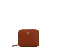 Pinko Taylor Reißverschluss Around Kalbsleder Seide, Reiseaccessoires Damen, Braun (l48q Leder), 11X3X13, Geldbörse mit Reißverschluss
