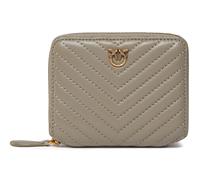 PINKO Taylor Zip Around Sheep Nappa Chevron Walnut - Antique Gold