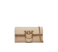 Pinko Love One Geldbörse beige, Leder, Damen