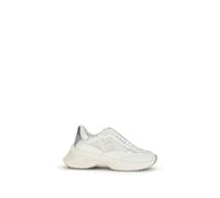 PINKO Weiße Kalbsleder Bos Taurus Chunky Sneakers US 39