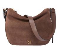 PINKO Zip Around Classic Hobo Bag Marrone Castano - Antique Gold