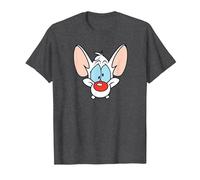 Pinky and The Brain Pink T-Shirt, Herren, Anthrazit Meliert, 6XL
