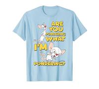 Pinky and The Brain Pondering T-Shirt, Herren, Himmelblau, S