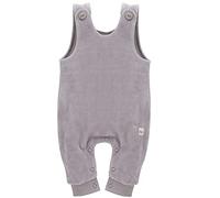 Pinokio Baby Dungarees Hello, 80% cotton, 20% polyester, grey,Unisex Gr. 56-74 (68)