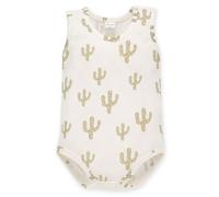 Pinokio Baby - Jungen Bodysuit Sleeveless Regular Pinokio Underwear, Ecru Cactuss, 74 EU