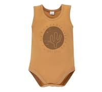 Pinokio Baby - Jungen Bodysuit Sleeveless Regular Pinokio Underwear, Yellow Desert, 62 EU