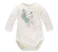 Pinokio Baby - Jungen Bodysuits met Lange mouwen en knoopsluiting Underwear, Ecru Monkey, 50 EU