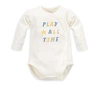 Pinokio Bodysuit Fun TIME, 100% Cotton, Ecru Play All time, Boys 56-74 (62)