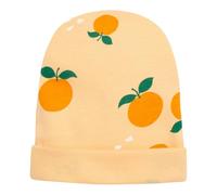 Pinokio Mütze Fruit and Sun, 100% Cotton orange, Orangemuster, Unisex, Gr 38-47(41)