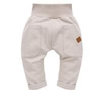 Pinokio - Nice Day - Baby Hose / 100% Baumwolle, beige Jogginghose, Haremshose Pumphose Schlupfhose- elastischer Bund, Unisex (80)