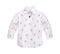 Pinokio - Prince - Baby Jungen Hemd - Elegant&Casual - Weiß Hemd Party Langarm Gr. 80-98 (80 cm, Weiß)