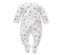 Pinokio Strampler mit Reißverschluss Imagine, ecru Schmetterlingsmuster, Mädchen, Gr 56-74(68)