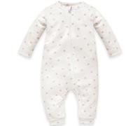 Pinokio Strampler ohne Füße mit Reißverschluss Lovely Day, ecru, Blumenmuster, Mädchen, Gr 56-86(62)