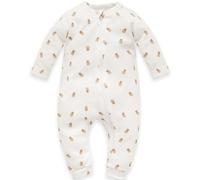 Pinokio Strampler ohne Füße mit Reißverschluss Lovely Day, ecru Teddybären, Unisex, Gr 56-86(62)