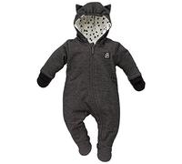 Pinokio Unisex Baby trappelpak wild boy WARM OVERAL, Schwarz, 62 EU