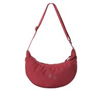 pinqponq Umhängetasche - Krumm Small - aus recyceltem Nylon Sienna Red (Rot) Onesize