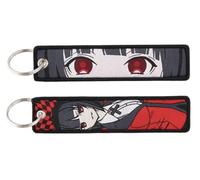 Pinstant Kakegurui Compulsive Gambler Yumeko Jabami Manga Anime Schlüsselanhänger Schlüsselanhänger Kette Fob Ring, gemischt, 5.1 x 1.2 inches