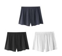 PINTUTU Herren Kurze SchlafhoseSchlafanzughosen Modal Kurz Pyjamahose Unterhosen Männer Weich Atmungsaktiv Vielen Farben Pyjamahose Nachtwäsche Männer Leicht Lose Lässige