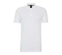 Poloshirt mit Label-Print Modell 'Pio' XXXL men Weiss