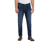 PIONEER AUTHENTIC JEANS Herren Jeans ERIC | Männer Hose | Straight Fit | Dark Blue Used 6812 | 32W - 34L