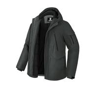 Pioneer Camp Herren Wintermantel Wasserdicht Fleece Gefüttert Warme Winterjacke mit 9 Taschen Isoliert Winddicht Mit Kapuze Parka, A-Heather Grey, X-Large
