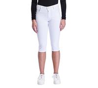 Pioneer Damen Katy Capri Shorts, White Stonewash (1821), 50