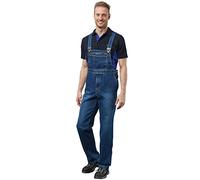 Pionier 430-48 Jeans Latzhose "Denim" stone washed, Blau, Größe 48